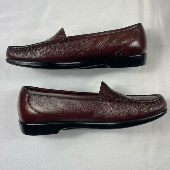 SAS Simplify Antique Wine Loafers Women’s Sz 9W - Picture 4 of 12